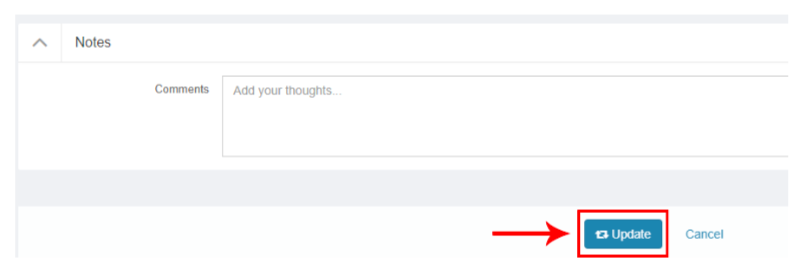 Update Button to Save the List Update Button to Save the List