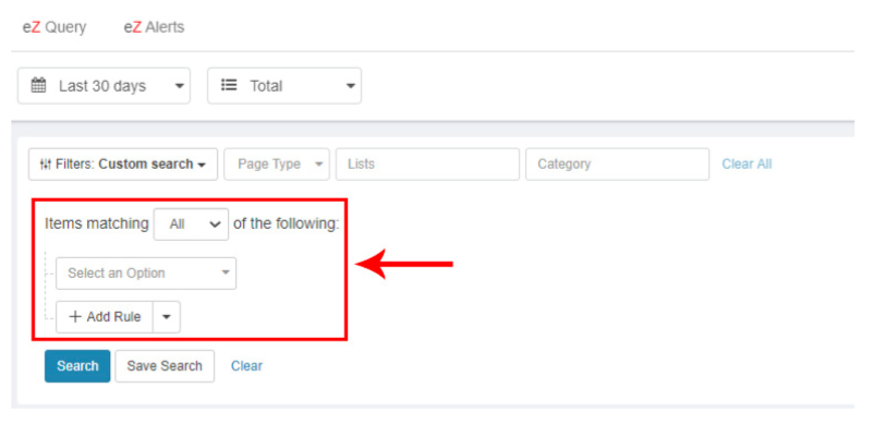 Click on the Custom Search Click on the Custom Search