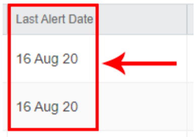 eZ Alerts Date eZ Alerts Date